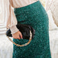 SEQUIN Skirt WITH SIDE SLIT