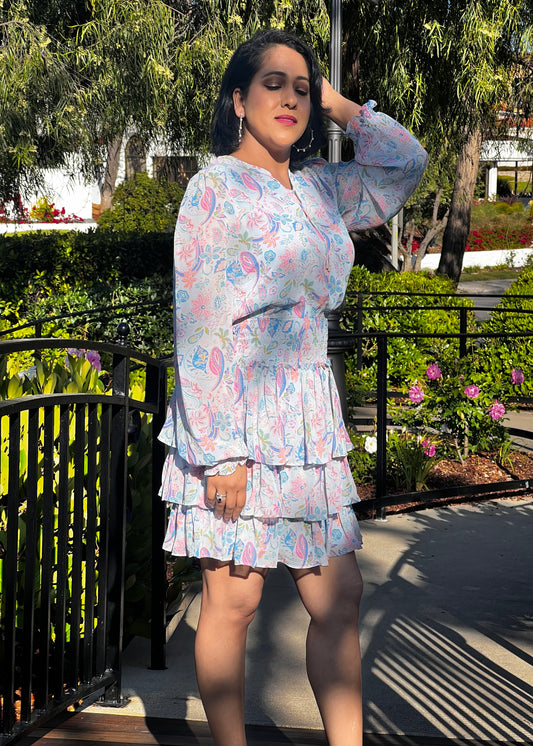 Mini floral dress