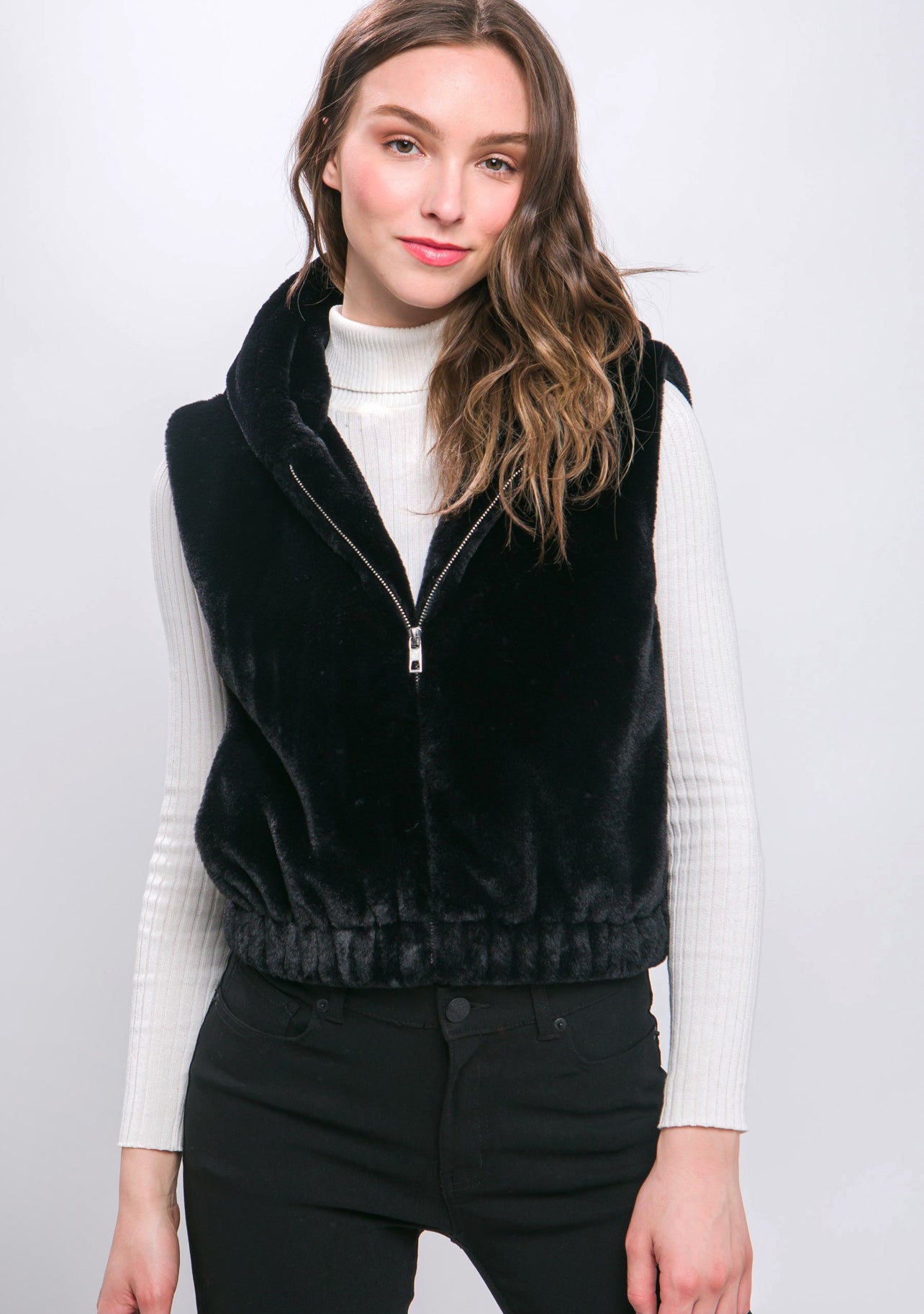 Hooded Vest With Pockets
